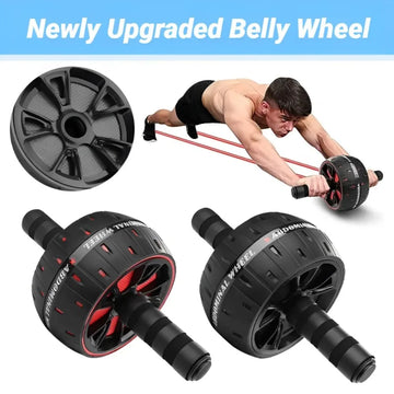 Big Ab Roller for Abs Workout Ab Roller Wheel Exercise Equipment For Core Workout Abdominal Wheel Roller For Home Gym Muscle