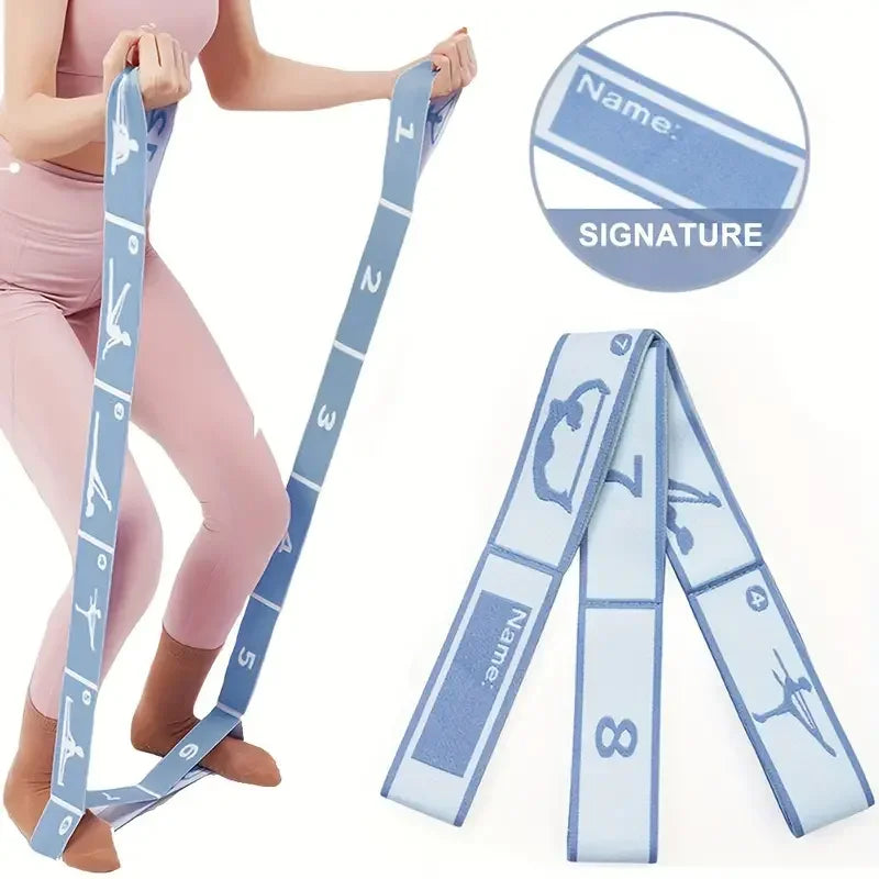 Resistance Band Yoga Auxiliary Stretching Belt Adult Latin Training Elastic Bands Beginner Pilates Dance Loop Fitness Tension