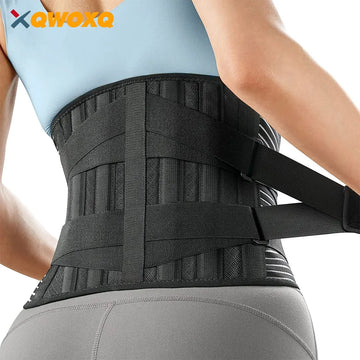 Adjustable Lumbar Back Brace Anti-skid Breathable Waist Support Belt for Sports Exercise Fitness Cycling Tennis Golf Men Women